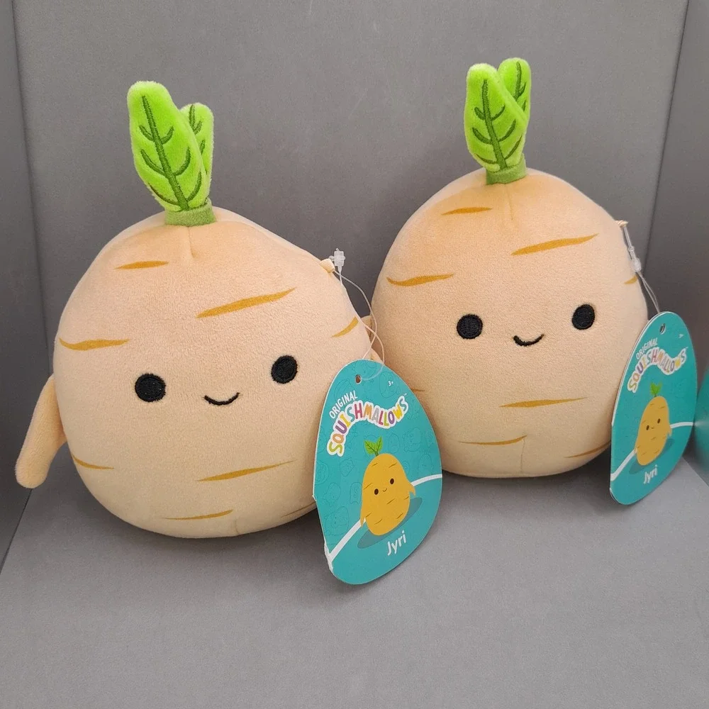 Squishmallows Jyri the Ginseng 5 Inch Plush Set of 2 Harvest Squad NWT